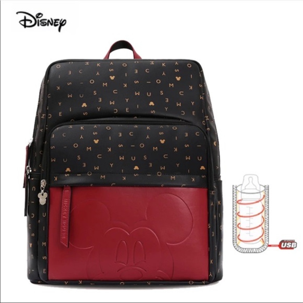 Disney Leather Diaper Backpack/Bottle Warmer